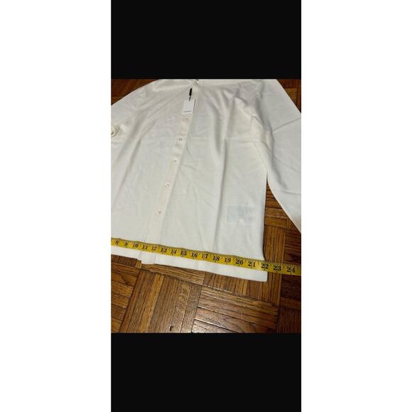 Suitsupply Merino Long Sleeve Polo Cardigan Off-White Size XL NWT - Picture 10 of 10